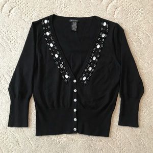 Embellished Black Sweater